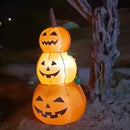 Axyaa Glowing Pumpkin Inflatable Set for Halloween Home Outdoor Decor