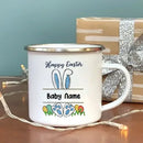 Axyaa Kids Bunny Enamel Mug - Personalized Easter Gift - Cocoa & Juice Cup