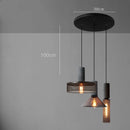 Axyaa Industrial Pendant Light Cement Metal Shade LED Hanging Lamp