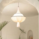Vintage Cloth Pendant Lights for French Living Room, Bedroom Chandelier by Axyaa