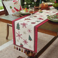Axyaa Snowflake Table Runner Tassel Jacquard Decorative Living Room Dining Cover