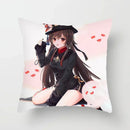Axyaa Hu Tao Square Cushion Pillow - Cosplay Anime Pillowcase Gift