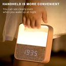 Axyaa Rechargeable Alarm Clock Night Light: Business & Children Sleeping Aid