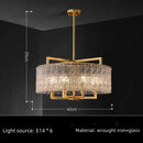 Axyaa Nordic Luxury Glass LED Pendant Chandelier for Modern Living Room & Restaurant