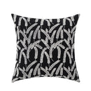 Axyaa Wheat Embroidery Cushion Cover, Soft Cozy Yellow Black Green Pillow Cover