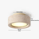 Axyaa Nordic LED Ceiling Light Stone Wood Ball Luxury Ceiling Lamp