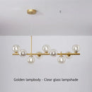 Axyaa Glass Ball Ceiling Chandelier Pendant for Dining Living Room Kitchen Island