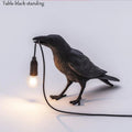 Axyaa Gothic Raven Lamp Table Crow Light for Home Decor Living Room Bedroom