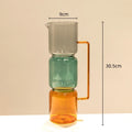 Axyaa Double Glazing Stained Glass Vase Hydroponics Terrarium Home Decoration