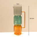 Axyaa Double Glazing Stained Glass Vase Hydroponics Terrarium Home Decoration