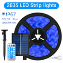 Axyaa Solar LED Strip Light: 8 Modes, Colorful Fairy Lights, Outdoor IP67 Waterproof