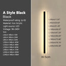 Axyaa Waterproof Outdoor Wall Light LED Industrial Lamp Black Sconces Decor