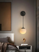 Copper Marbled Wall Lamp by Axyaa - Luxury Living Room Lighting