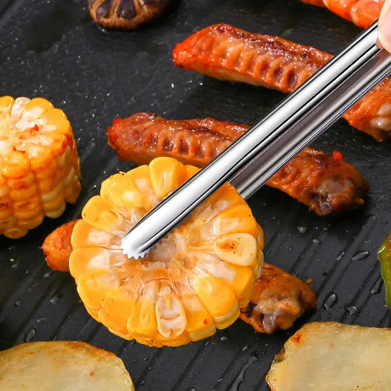 Axya Stainless Steel Food Tongs for Grilling and Cooking