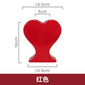 Axyaa Heart-shaped Pink Hearts Ceramic Vase: Home Decoration Flower Arrangement Ornaments