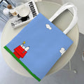 Axyaa Cartoon Dog Tote Bag - Foldable Shoulder Bag for Women and Students