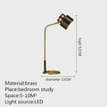 Axyaa Brass Table Lamp LED Creative Simple for Home Living Room Bedroom