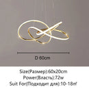 Axyaa Gold LED Chandelier: Modern Home Lighting for Living Room, Dining Room, Kitchen Ceiling Decoration