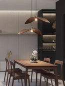 Axyaa Wood Art LED Chandelier for Zen Teahouse Decor