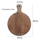 Axya Retro Log Round Chopping Board - Home Decor, Photography Props & Cutting Board Holder