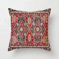 Axyaa Red Moroccan Short Plush Ethnic Style Cushion Cover for Home Decoration