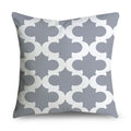 Axyaa Gray Lumbar Pillows - 45X45CM Damask Geometry Floral Stripes Plaids Print