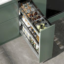 Axyaa 2-Layer Seasoning Storage Pull Out Organizer Rack for Kitchen Cabinet Drawers