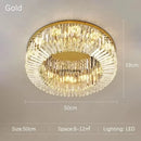 Axyaa LED Crystal Ceiling Lamp: Modern Home Decor Atmosphere Lighting