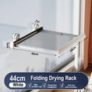 Axyaa Wall Mounted Retractable Clothes Drying Rack Shelf
