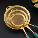 Axyaa Fine Mesh Kitchen Strainer with Green Handle for Golden Juice Flour Skimming