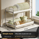 Axyaa Dish Rack Drainer Organizer with Cutlery Storage