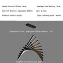Axyaa Modern LED Pendant Chandelier Adjustable Luxury Dining Table Light