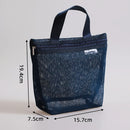 Axyaa Mesh Makeup Toiletry Bag: Portable Travel Shower Organizer & Cosmetic Pouch