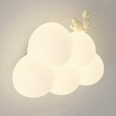 Axyaa Cloud Wall Lamps Cream Style Cartoon Kids Bedroom Lighting Fixtures