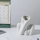 Nordic Ceramic Vases Set for Creative Flower Arrangements by Axyaa
