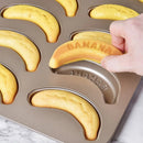 Axyaa 10-Hole Carbon Cake Baking Pan Non-Stick Muffin Mold Bakeware Tools