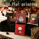 Axyaa Santa Claus Christmas Pillow Cover - Sofa Bedroom Car Cushion Cover