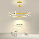 Luxury Butterfly Crystal Chandelier Pendant Lights by Axyaa