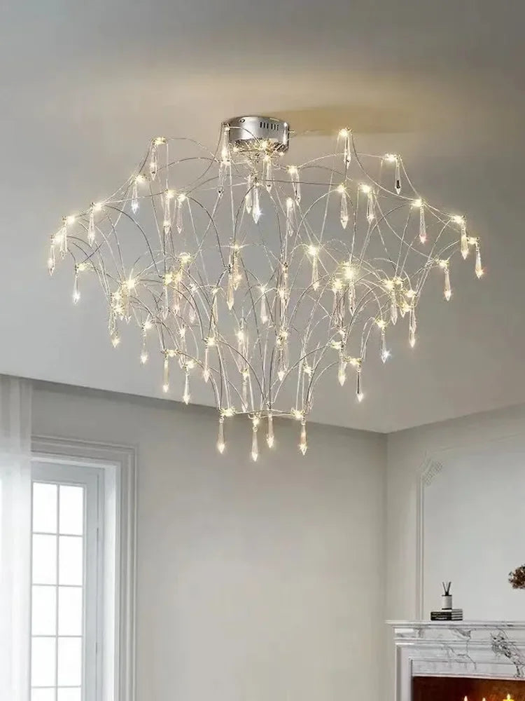 Axyaa Modern LED Crystal Star Lamp for Living Room Villa