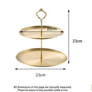 Axyaa Stainless Steel Fruit Plate - Snack Dish, Candy Tray, Salad Bowl