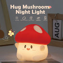 Axyaa Mushroom Night Light: Dimmable Rechargeable LED Lamp for Baby Nursery