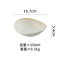 Axyaa Ceramic Irregular Bowl Set for Molecular Cuisine and Desserts