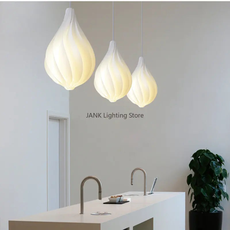 Axyaa Wave Chandelier: Elegant LED Decorative Lighting Fixture for Home, Office, and Bar
