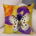 Axyaa Butterfly Flower Pillow Cover 45*45cm for Home Sofa Decor
