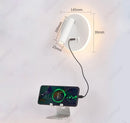 Axyaa Adjustable USB Wall Lamp for Bedroom Study, Minimalist LED Reading Light