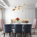 Axyaa Stainless Steel LED Chandelier for Nordic Home Decor