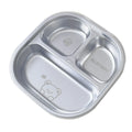 Axyaa Stainless Steel Divided Lunch Box 3/4 Compartment Container