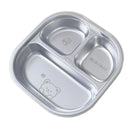 Axyaa Stainless Steel Divided Lunch Box 3/4 Compartment Container