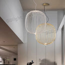 Axyaa Spokes Pendant Lamp: Modern Birdcage Light for Dining Room, Bar, Kitchen Island