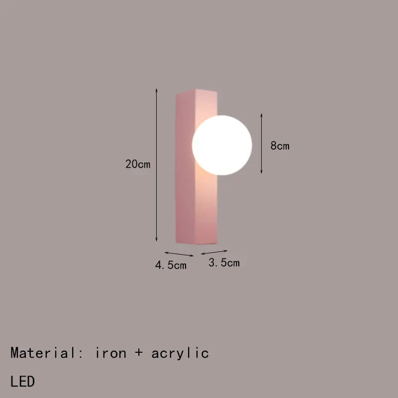 Axyaa White Glass Metal Wall Light for Bedroom, Stairs, Aisle, Restaurant, Sconce